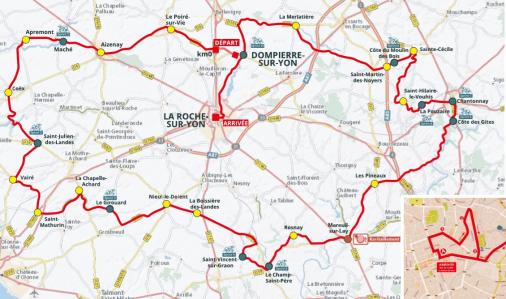 Streckenverlauf Tour de Vendée 2018