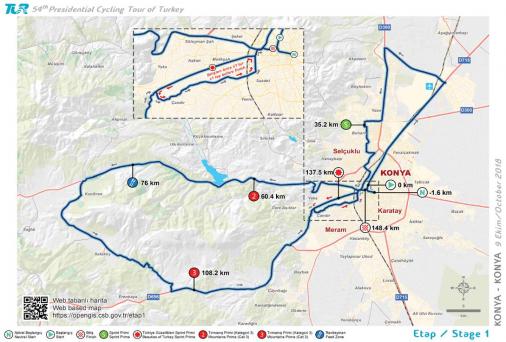 Streckenverlauf Presidential Cycling Tour of Turkey 2018 - Etappe 1