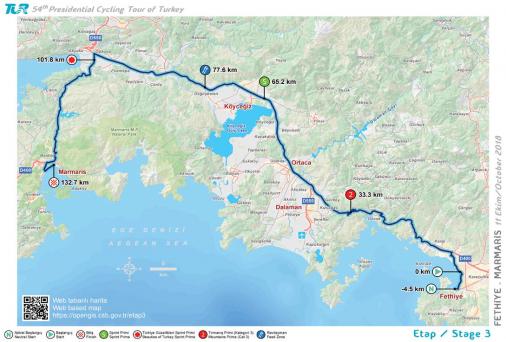 Streckenverlauf Presidential Cycling Tour of Turkey 2018 - Etappe 3