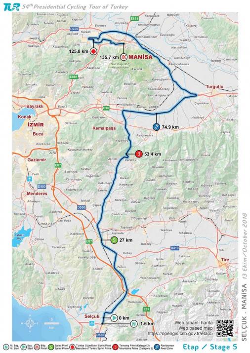 Streckenverlauf Presidential Cycling Tour of Turkey 2018 - Etappe 5