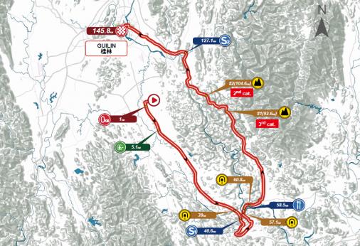 Streckenverlauf Tour of Guangxi Womens WorldTour 2018
