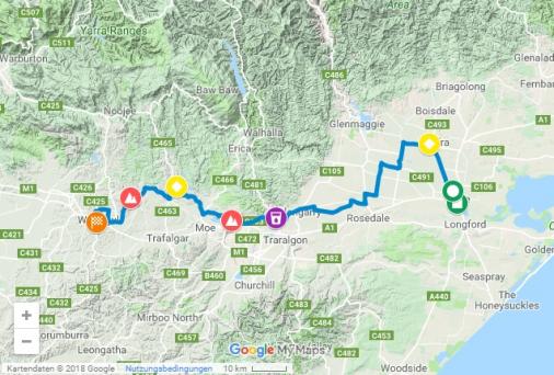 Streckenverlauf Herald Sun Tour 2019 - Etappe 3