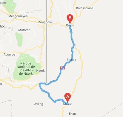 Streckenverlauf La Tropicale Amissa Bongo 2019 - Etappe 4