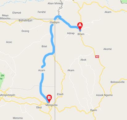 Streckenverlauf La Tropicale Amissa Bongo 2019 - Etappe 5