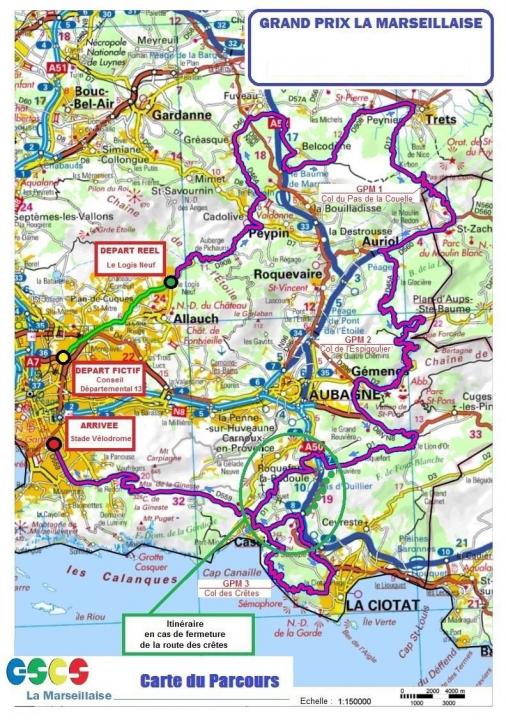 Streckenverlauf Grand Prix Cycliste la Marseillaise 2019