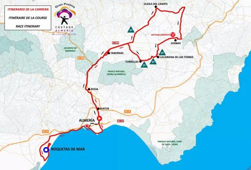 Streckenverlauf Clasica de Almeria 2019