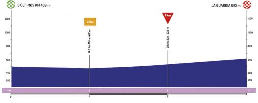 Höhenprofil Vuelta a Andalucia Ruta Ciclista Del Sol 2019 - Etappe 3, letzte 3 km
