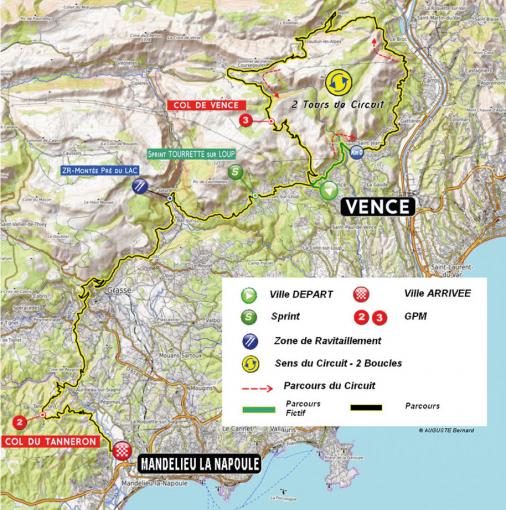 Streckenverlauf Tour cycliste international du Haut Var 2019 - Etappe 1