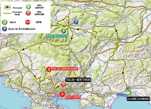 Streckenverlauf Tour cycliste international du Haut Var 2019 - Etappe 3