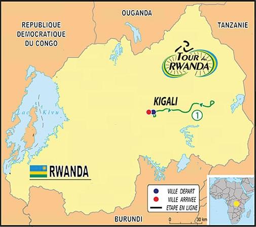 Streckenverlauf Tour du Rwanda 2019 - Etappe 1