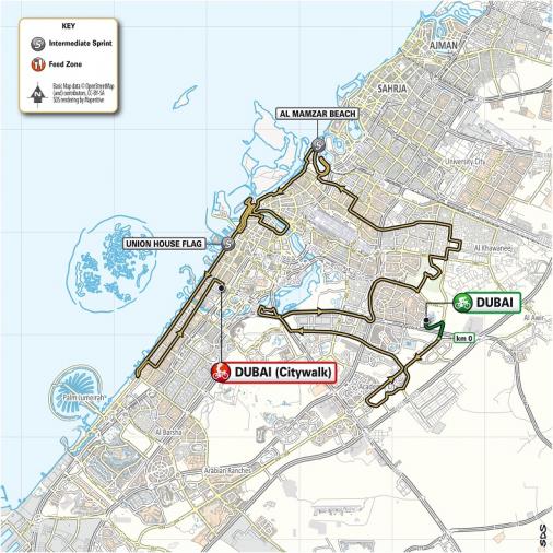 Streckenverlauf UAE Tour 2019 - Etappe 7