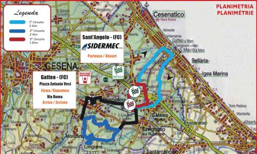 Streckenverlauf Settimana Internazionale Coppi e Bartali 2019 - Etappe 1a