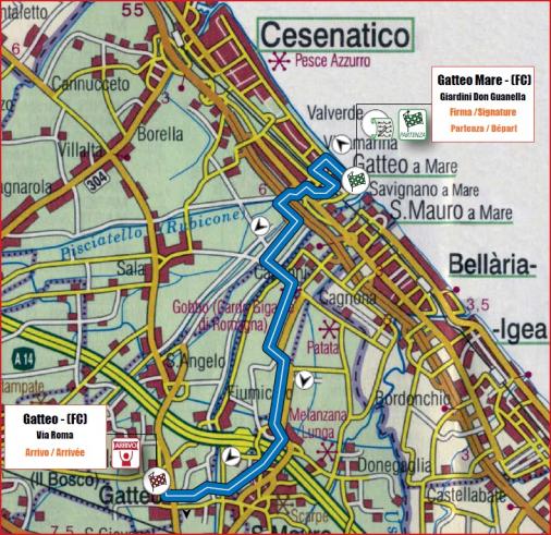 Streckenverlauf Settimana Internazionale Coppi e Bartali 2019 - Etappe 1b