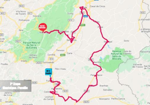 Streckenverlauf GP Beiras e Serra da Estrela 2019 - Etappe 2