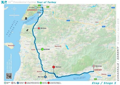 Streckenverlauf Presidential Cycling Tour of Turkey 2019 - Etappe 3