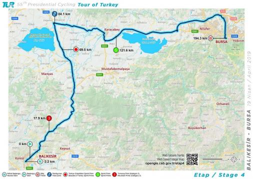 Streckenverlauf Presidential Cycling Tour of Turkey 2019 - Etappe 4