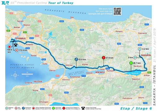 Streckenverlauf Presidential Cycling Tour of Turkey 2019 - Etappe 6