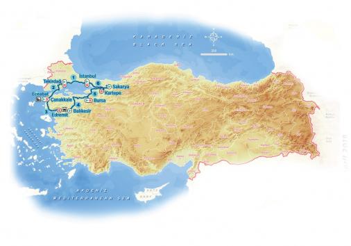 Streckenverlauf Presidential Cycling Tour of Turkey 2019