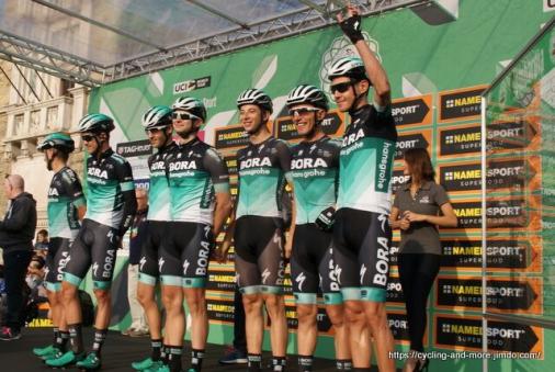 8 Siege im April, alle in der WorldTour: Bora-Hansgrohe, hier bei Il Lombardia 2018 (Foto: Christine Kroth/cycling and more)