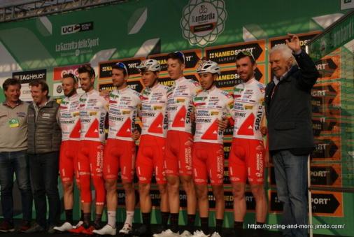 10 Siege im April: Androni Giocattoli Sidermec, hier bei Il Lombardia 2018 (Foto: Christine Kroth/cycling and more)