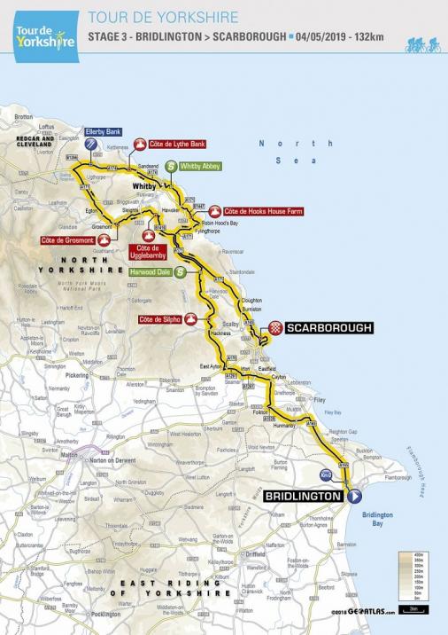 Streckenverlauf Tour de Yorkshire 2019 - Etappe 3