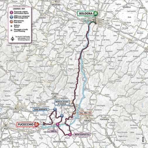 Streckenverlauf Giro d’Italia 2019 - Etappe 2