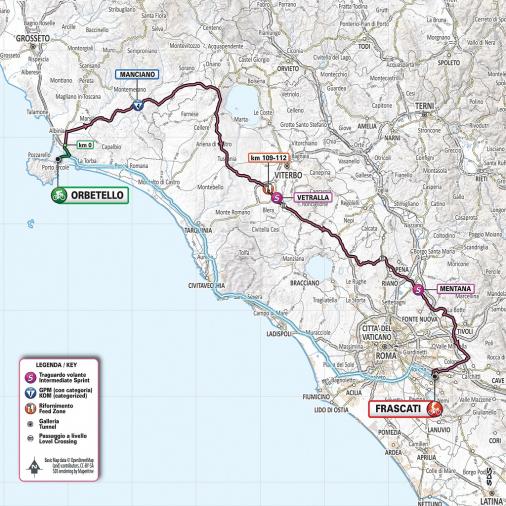 Streckenverlauf Giro d’Italia 2019 - Etappe 4