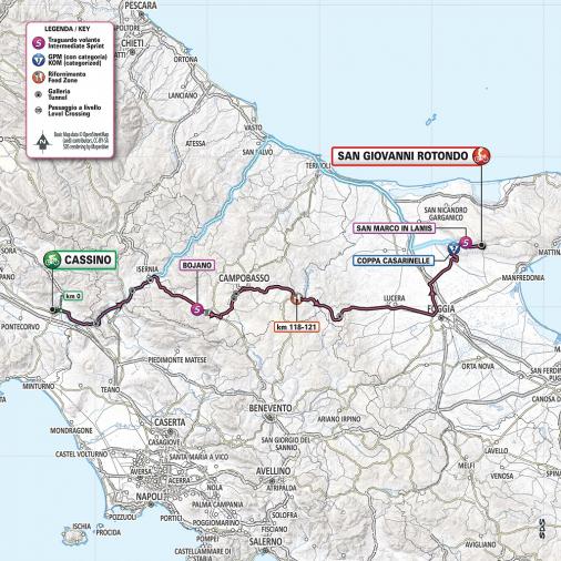 Streckenverlauf Giro dItalia 2019 - Etappe 6