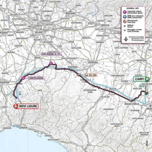 Streckenverlauf Giro d’Italia 2019 - Etappe 11