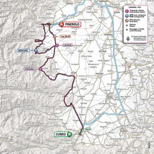 Streckenverlauf Giro d’Italia 2019 - Etappe 12