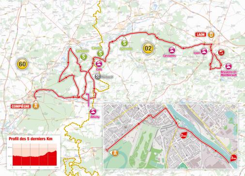 Streckenverlauf 4 Jours de Dunkerque / Grand Prix des Hauts de France 2019 - Etappe 3