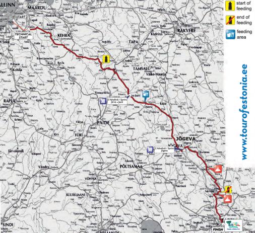 Streckenverlauf Tour of Estonia 2019 - Etappe 1