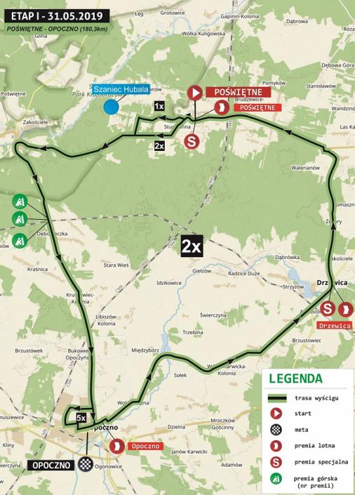 Hhenprofil Wyscig Mjr. Hubala - Sante Tour 2019 - Etappe 1