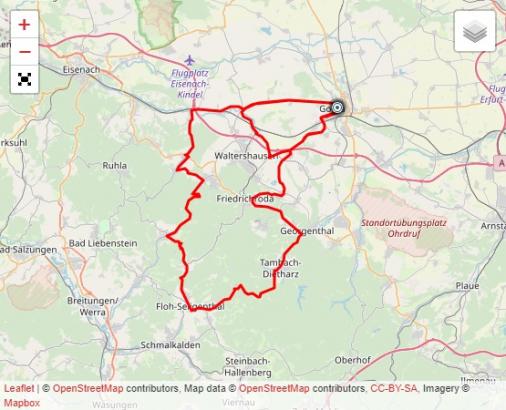 Streckenverlauf Internationale Lotto Thringen Ladies Tour 2019 - Etappe 4