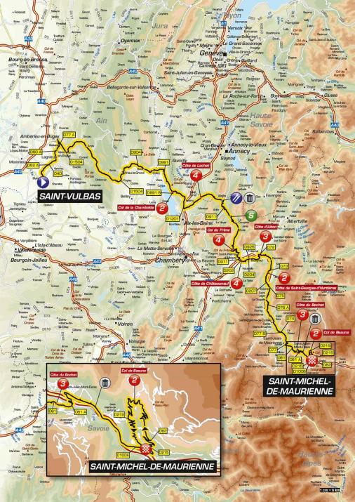 Streckenverlauf Critérium du Dauphiné 2019 - Etappe 6