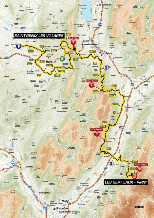 Streckenverlauf Critérium du Dauphiné 2019 - Etappe 7