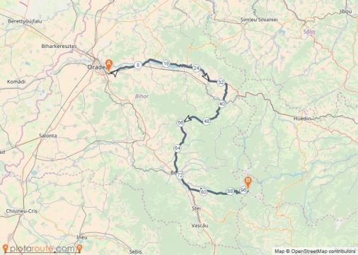 Streckenverlauf Cycling Tour of Bihor - Bellotto 2019 - Etappe 2b