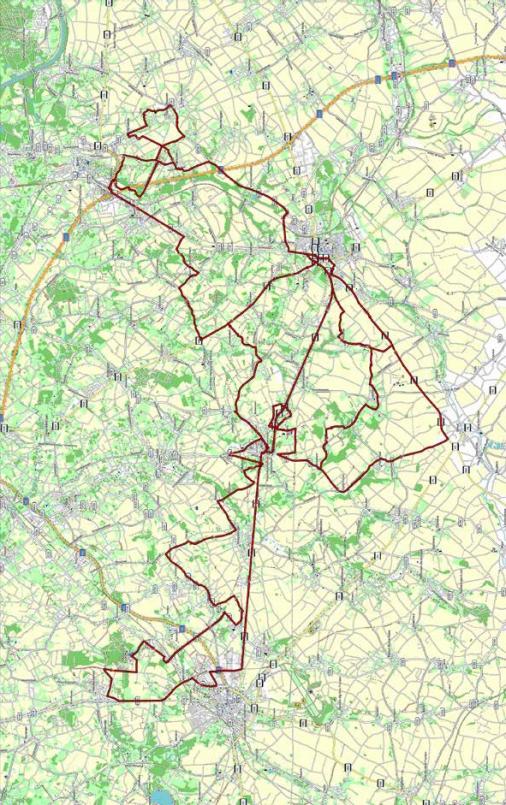 Streckenverlauf Ronde van Limburg 2019