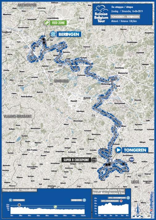 Streckenverlauf Baloise Belgium Tour 2019 - Etappe 5