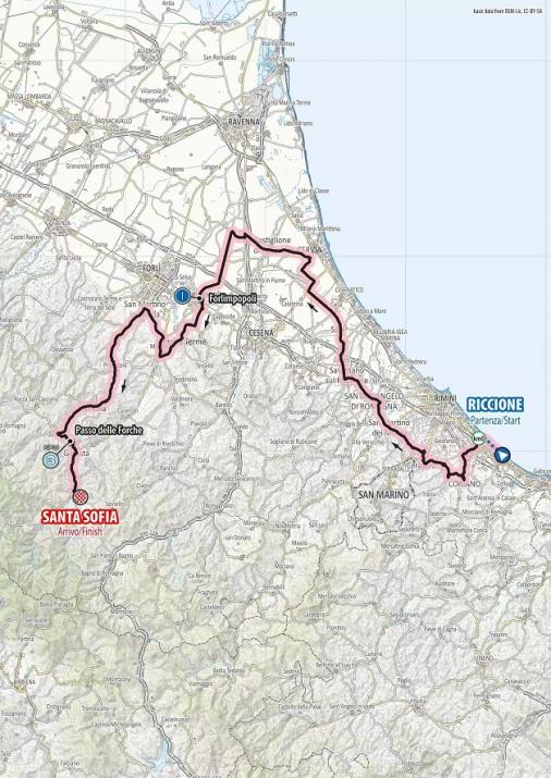 Streckenverlauf Giro Ciclistico d’Italia 2019 - Etappe 1