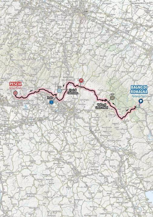 Streckenverlauf Giro Ciclistico d’Italia 2019 - Etappe 2