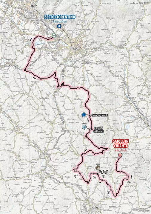 Streckenverlauf Giro Ciclistico d’Italia 2019 - Etappe 3