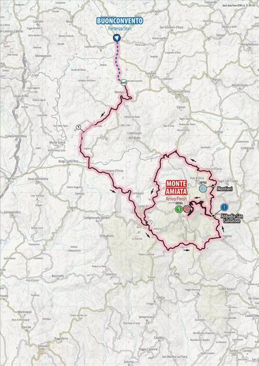 Streckenverlauf Giro Ciclistico d’Italia 2019 - Etappe 4