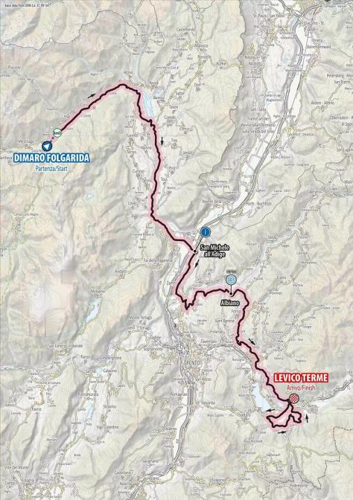 Streckenverlauf Giro Ciclistico d’Italia 2019 - Etappe 7