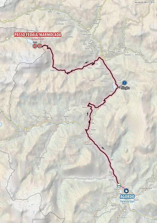 Streckenverlauf Giro Ciclistico d’Italia 2019 - Etappe 9