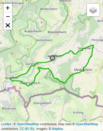 Streckenverlauf LVM Saarland Trofeo 2019 - Etappe 4