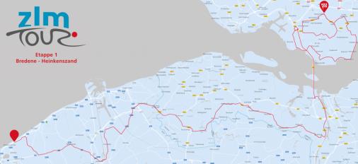 Streckenverlauf ZLM Tour 2019 - Etappe 1
