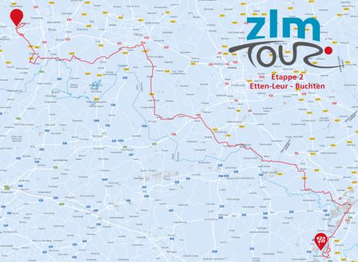 Streckenverlauf ZLM Tour 2019 - Etappe 2
