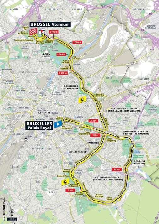 Streckenverlauf Tour de France 2019 - Etappe 2