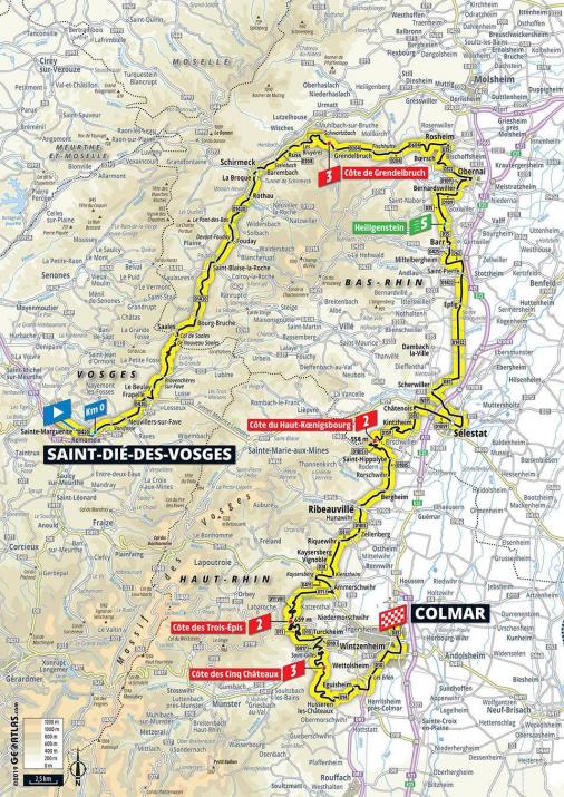 Streckenverlauf Tour de France 2019 - Etappe 5